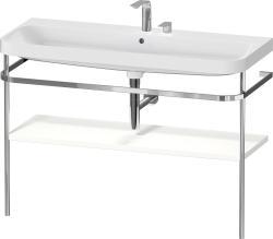 Duravit Happy D.2 c-shape Metal lavabo konsolu 1175 mm Beyaz Saten Mat Lake HP4839E36360000