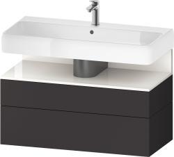 Duravit Studio F. A. Porsche Collection Asma dolap ünitesi 990 mm Grafit Süper Mat QA4395022800010