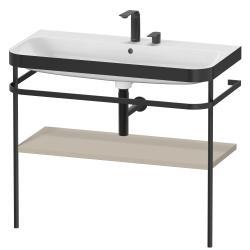 Duravit Happy D.2 c-bonded Metal lavabo konsolu 975 mm Taupe Saten Mat Lake HP4738E6060
