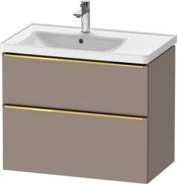 Duravit D-Neo Asma dolap ünitesi Bazalt Mat Bazalt Mat Dekor, Kulp Altın DE4357034430000