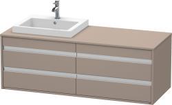 Duravit Ketho Asma dolap ünitesi 1400 mm Bazalt Mat KT6757L4343