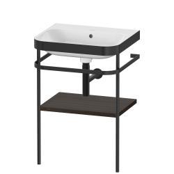 Duravit Happy D.2 c-bonded Metal lavabo konsolu 575 mm Fırçalanmış Ceviz HP4735N6969