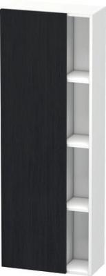 Duravit DuraStyle Boy dolabı Siyah Meşe Kapı menteşesi: Sol, Ön yüzey: Meşe Siyah Mat, Dekor, Gövde: Beyaz Mat, Dekor DS1238L1618