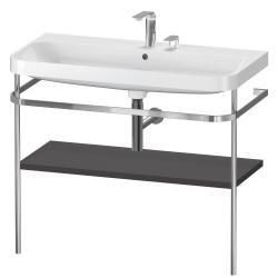 Duravit Happy D.2 c-shape Metal lavabo konsolu 975 mm Grafit Süper Mat HP4838E8080