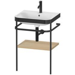 Duravit Happy D.2 c-bonded Metal lavabo konsolu 575 mm Akdeniz Meşesi Gerçek ahşap kaplama HP4735O7171