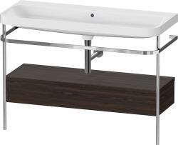 Duravit Happy D.2 metal konsollu ve çekmeceli c-shaped Set 1175 mm Fırçalanmış Ceviz HP4844N69690000