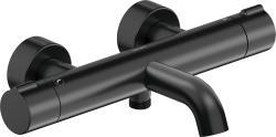 Duravit C.1 Sıvaüstü küvet termostatı 338 mm Siyah Mat