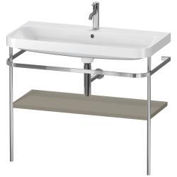 Duravit Happy D.2 c-shape Metal lavabo konsolu 975 mm Taş Grisi Saten Mat Lake HP4838O9292