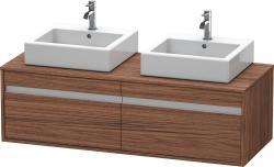 Duravit Ketho Asma dolap ünitesi 1400 mm Koyu Ceviz Dekor KT6697B2121