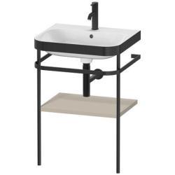 Duravit Happy D.2 c-bonded Metal lavabo konsolu 575 mm Taupe Saten Mat Lake HP4735O6060