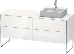 Duravit XSquare Yerden dolap ünitesi için tezgah 1600 mm Beyaz (parlak) XS4924R8585