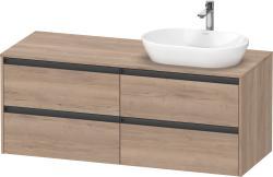 Duravit Ketho.2 Asma dolap ünitesi 1400 mm Marbeled Oak K24898R55550000