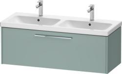 Duravit D-Code Asma dolap ünitesi Fjord Green Fiyort Yeşili Mat Dekor, Kulp Krom, Gerekli ürün: İkili etajerli lavabo D-Code # 240012 DC4669010HG0000