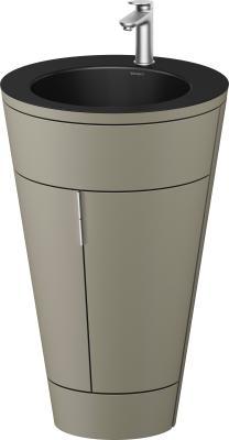 Duravit Starck 1 c-bonded yerden dolap 560 mm Taş Grisi Saten Mat Lake S19514O70920010