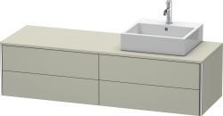 Duravit XSquare Asma dolap ünitesi 1600 mm Taupe Saten Mat Lake XS4914R6060