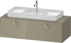 Duravit White Tulip Asma dolap ünitesi 1300 mm Taş Grisi Parlak WT4982MH2H20000