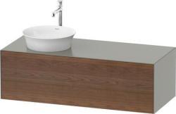 Duravit White Tulip Asma dolap ünitesi Amerikan Ceviz masif Ön yüzey: Amerikan Ceviz Ağacı Mat, Masif ağaç, Gövde: Gri (Taş) İpeksi mat, Boya, Tezgah: Gri (Taş) İpeksi mat, B WT4977L77920010