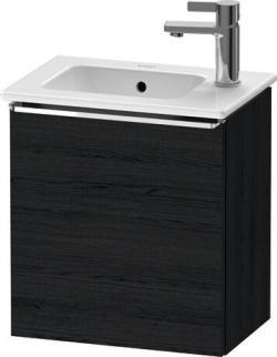 Duravit D-Neo Asma dolap ünitesi Siyah Meşe Siyah Mat Dekor, Kulp Krom DE4259L10160000