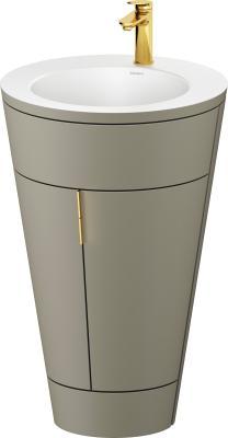 Duravit Starck 1 c-bonded yerden dolap 560 mm Taş Grisi Saten Mat Lake S19512O34920000
