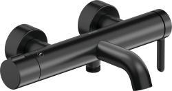 Duravit C.1 Sıvaüstü küvet bataryası 314 mm Siyah Mat