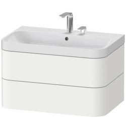 Duravit Happy D.2 c-shaped asma set Beyaz Süper Mat Beyaz Süper mat Dekor, Ürün seti: c-shaped lavabo, Vitrifiye rengi: Beyaz Parlak, Batarya deliği sayısı: 2, Su taşma deliği: E HP4347E8484
