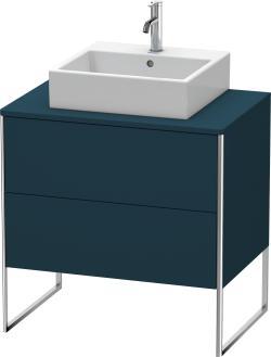 Duravit XSquare Yerden dolap ünitesi için tezgah 800 mm Gece Mavisi Saten Mat Lake