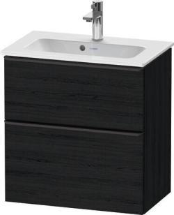 Duravit D-Neo Asma dolap ünitesi Siyah Meşe Siyah Mat Dekor, Kulp Elmas siyah DE43680BD160000