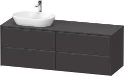 Duravit Ketho.2 Asma dolap ünitesi 1600 mm Grafit Süper Mat K24899L80800000
