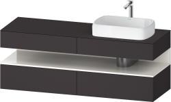 Duravit Studio F. A. Porsche Collection Asma dolap ünitesi 1600 mm Grafit Süper Mat QA4778022800010
