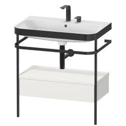 Duravit Happy D.2 metal konsollu ve çekmeceli c-bonded set 775 mm İskandinav Beyazı Saten Mat Lake HP4742E3939