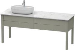 Duravit Luv Yerden dolap ünitesi için tezgah 1733 mm Taş Grisi Saten Mat Lake LU9563L9292