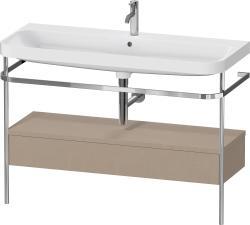 Duravit Happy D.2 metal konsollu ve çekmeceli c-shaped Set 1175 mm Keten Dekor HP4844O75750000