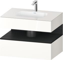 Duravit Studio F. A. Porsche Collection Ankastre lavabo tezgahlı dolap ünitesi ile birlikte 800 mm Beyaz (parlak) QA4785016220010