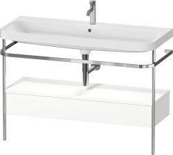 Duravit Happy D.2 metal konsollu ve çekmeceli c-shaped Set 1175 mm Beyaz Süper Mat HP4844O84840000