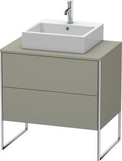 Duravit XSquare Yerden dolap ünitesi için tezgah 800 mm Taş Grisi Saten Mat Lake