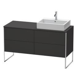 Duravit XSquare Yerden dolap ünitesi için tezgah 1400 mm Grafit Süper Mat XS4923R8080