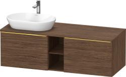 Duravit D-Neo Asma dolap ünitesi 1400 mm Koyu Ceviz Dekor DE4950L34210000