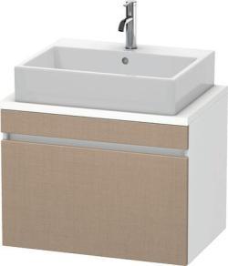 Duravit DuraStyle Asma dolap ünitesi Keten Dekor Ön yüzey: Keten Mat, Dekor, Gövde: Beyaz Mat, Dekor DS530107518