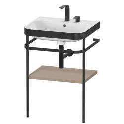 Duravit Happy D.2 c-bonded Metal lavabo konsolu 575 mm Keten Dekor HP4735E7575