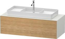 Duravit White Tulip Asma dolap ünitesi Doğal Meşe masif Ön yüzey: Masif Doğal Meşe Mat, Masif ağaç, Gövde: Beyaz İpeksi mat, Boya, Tezgah: Beyaz İpeksi mat, Boya, İç aydınlat WT4977MH5360010