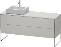 Duravit XSquare Yerden dolap ünitesi için tezgah 1600 mm Beton Gri Mat Dekor XS4924L0707
