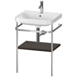 Duravit Happy D.2 c-shape Metal lavabo konsolu 575 mm Fırçalanmış Ceviz HP4835O6969