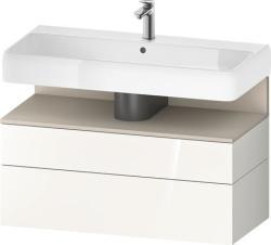 Duravit Studio F. A. Porsche Collection Asma dolap ünitesi Beyaz (parlak) Beyaz Parlak Dekor, Oyuk: Taupe Süper mat, Dekor QA4395083220000