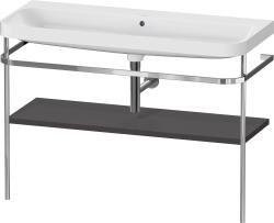 Duravit Happy D.2 c-shape Metal lavabo konsolu 1175 mm Grafit Süper Mat HP4839N80800000