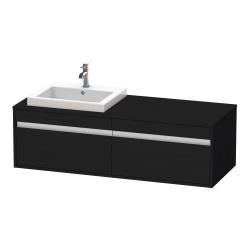 Duravit Ketho Asma dolap ünitesi 1400 mm Siyah Meşe KT6797L1616
