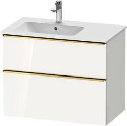 Duravit D-Neo Asma dolap ünitesi Beyaz (parlak) Beyaz Parlak Dekor, Kulp Altın DE4366034220000