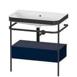 Duravit Happy D.2 metal konsollu ve çekmeceli c-bonded set 775 mm Gece Mavisi Saten Mat Lake HP4742N9898