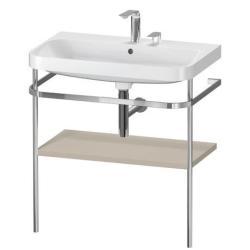 Duravit Happy D.2 c-shape Metal lavabo konsolu 775 mm Taupe Saten Mat Lake HP4837E6060