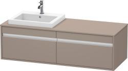 Duravit Ketho Asma dolap ünitesi 1400 mm Bazalt Mat KT6797L4343