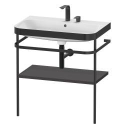 Duravit Happy D.2 c-bonded Metal lavabo konsolu 775 mm Grafit Süper Mat HP4737E8080